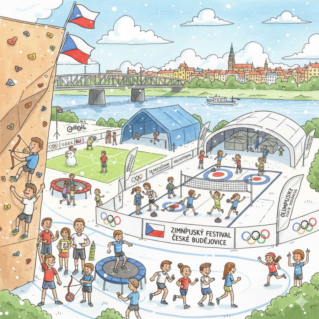 Olympijský festival v Českých Budějovicích - možnost ubytování na Husovce